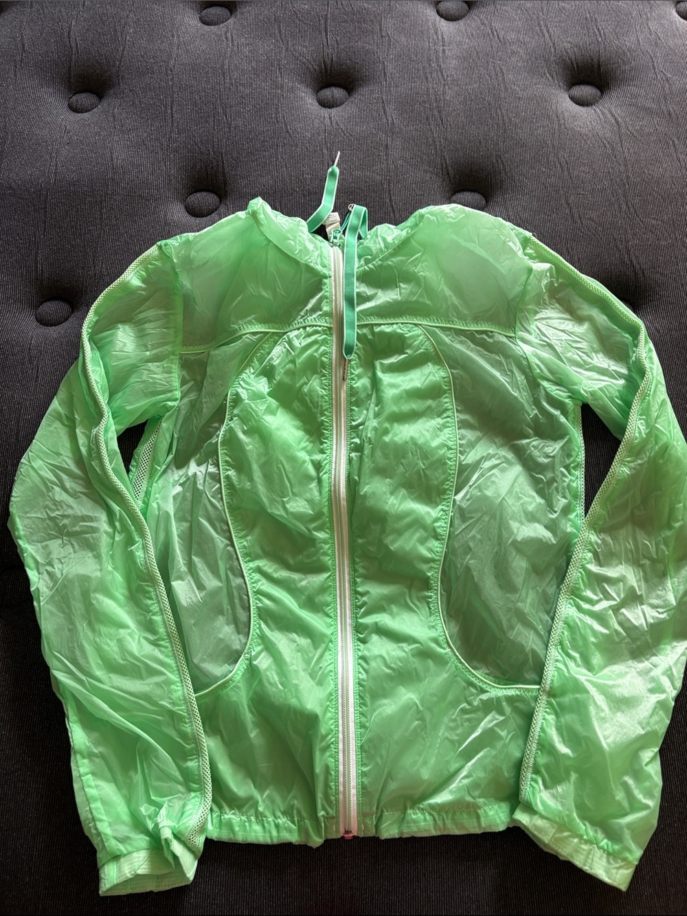 lime green rain jacket lululemon